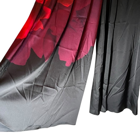 Stillwater The Widest Leg Pants Midnight Rose Floral Black Red Large NWT Boho - Picture 2 of 11